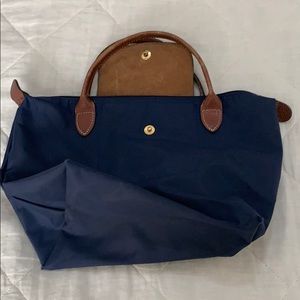 Blue small Longchamp bag